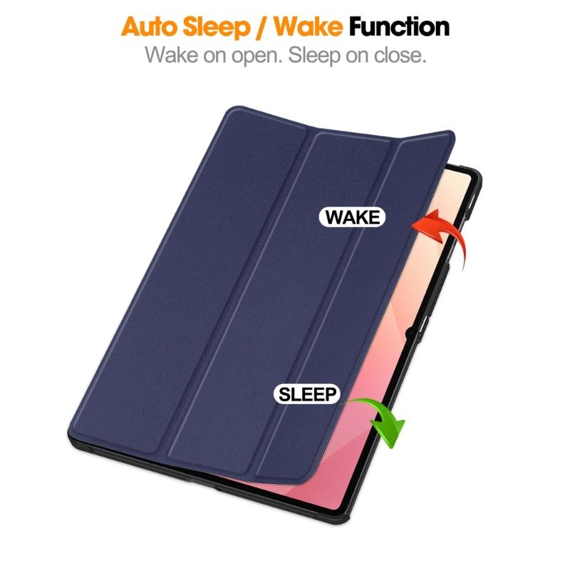 Shockproof Protective Case Stand Case PU Leather Cover with Auto Sleep Wake Magnetic Stand Case for Tab S11 Ultra 14.6inch