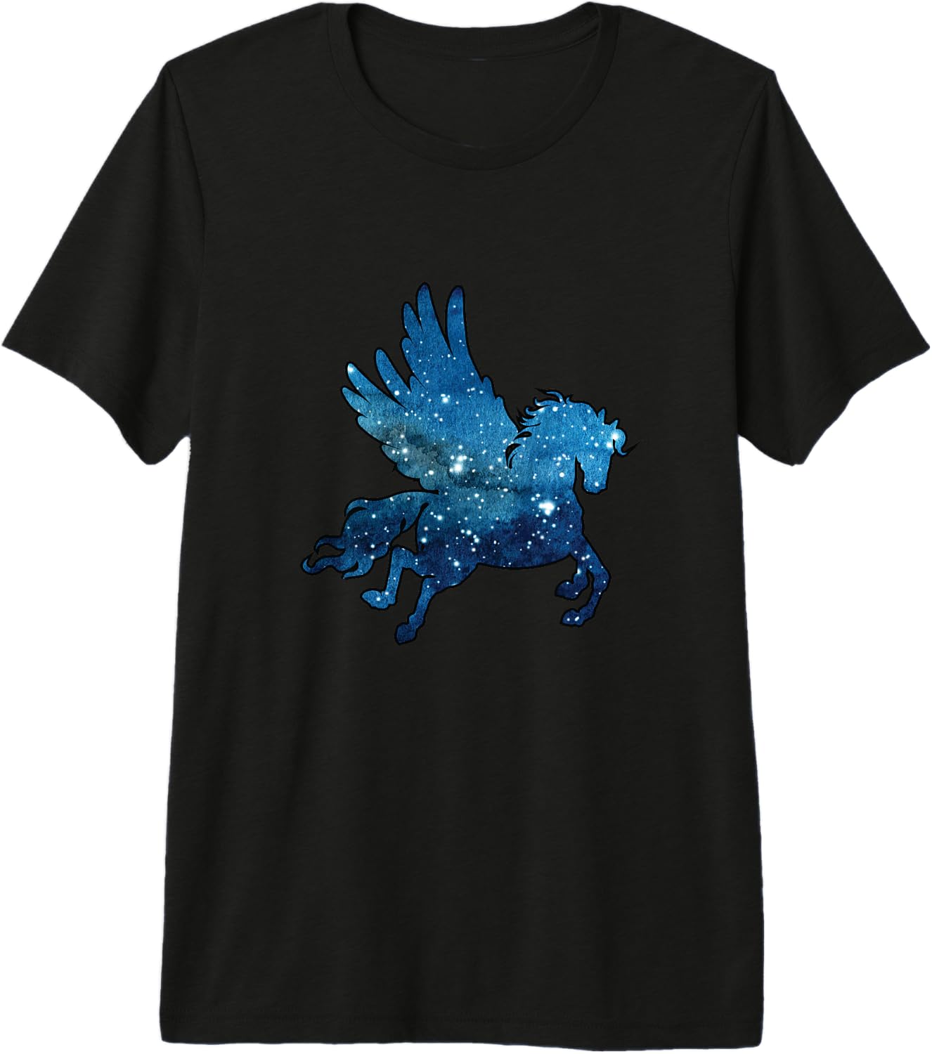 Pegasus Unicorn Alicorn Watercolor Space Funny Gift Premium Tri-Blend Unisex T-Shirt S