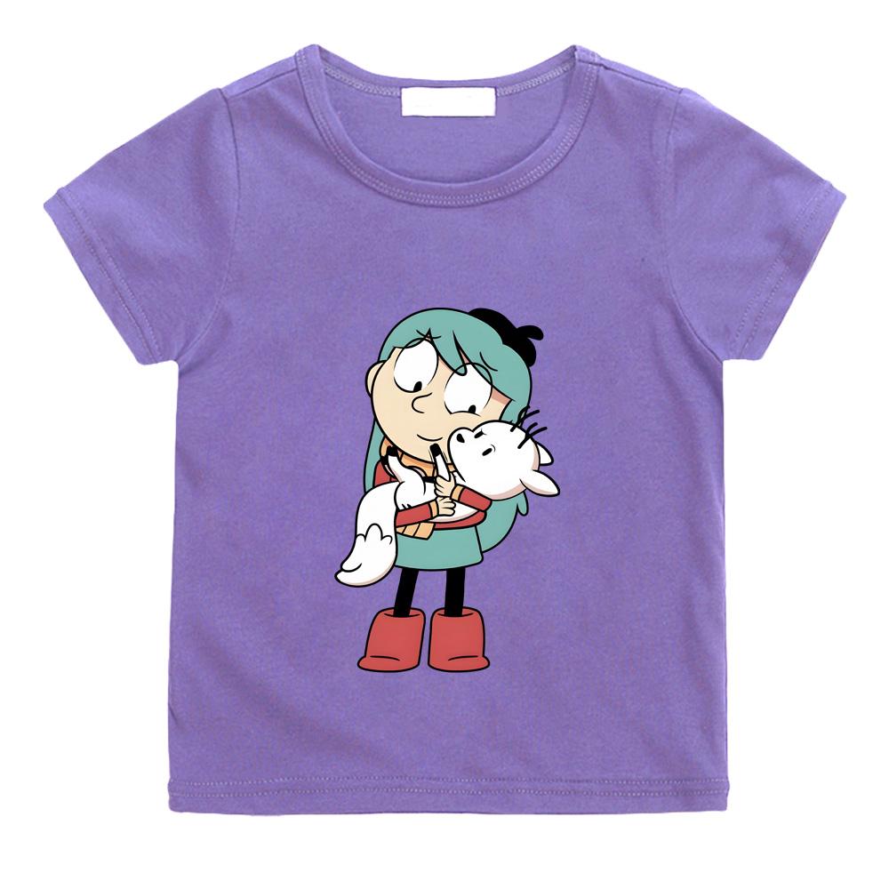 Hilda and Her Pet Zhizhi T-shirts Cotton Short Sleeve Boys Girls Children T Shirt Graphic Printing Tee