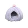 Cat Bed Winter Warm Thick Pumpkin Mongolian Enclosed Safe Sleep Cat House For Indoor Use
