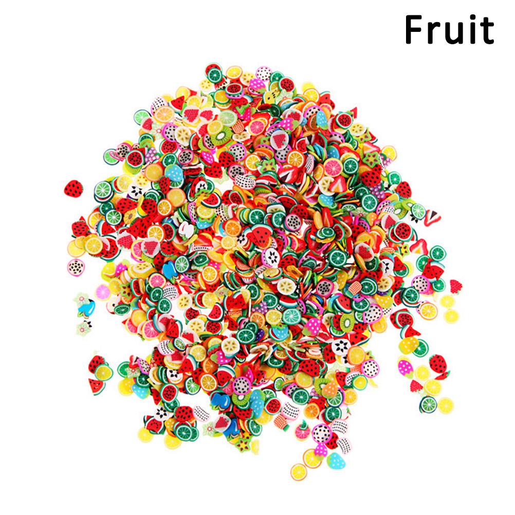 1000Pcs Nail 3D Letter Fragments Of Polymer Clay Stickers Gel Tips