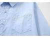 Boys' Blue School Uniform Shirt for Performances and Catwalks