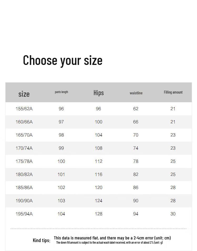 Bosideng B250445102 Men's Elastic Down Winter Pants