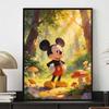 Disney Diamond Painting Art Kit Mickey Mouse Forest Flowers Mosaic Handmade Diy Gift Home Decor