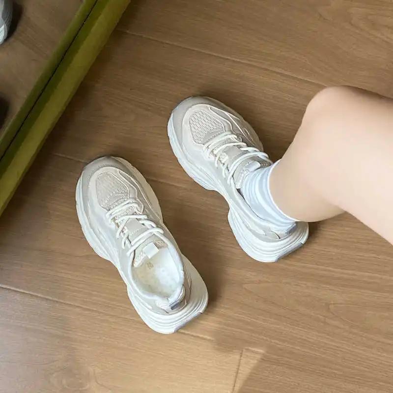 Fashion Without Heels Chunky Women's Ski Skate Shoes Tennis Sneakers 46 Size New Arrival Sports Technology Trends Real Twnis