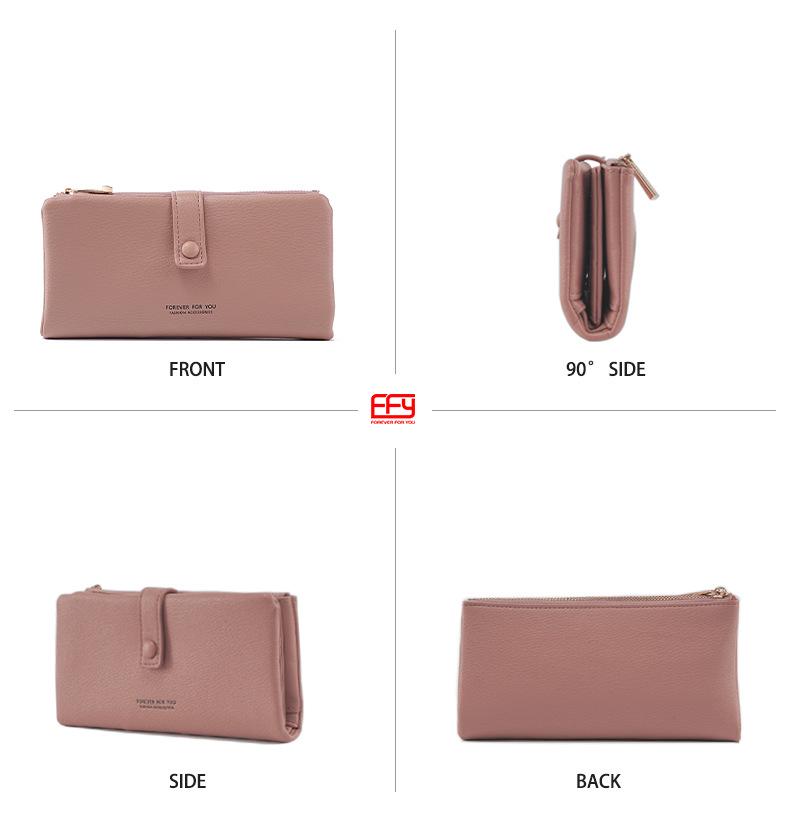 Stylish Women's Retro Long Wallet with Multi-Card Slots