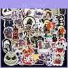 Vibrant Nightmare Before Christmas Vinyl Stickers For Car Laptop Luggage 50pcs Set