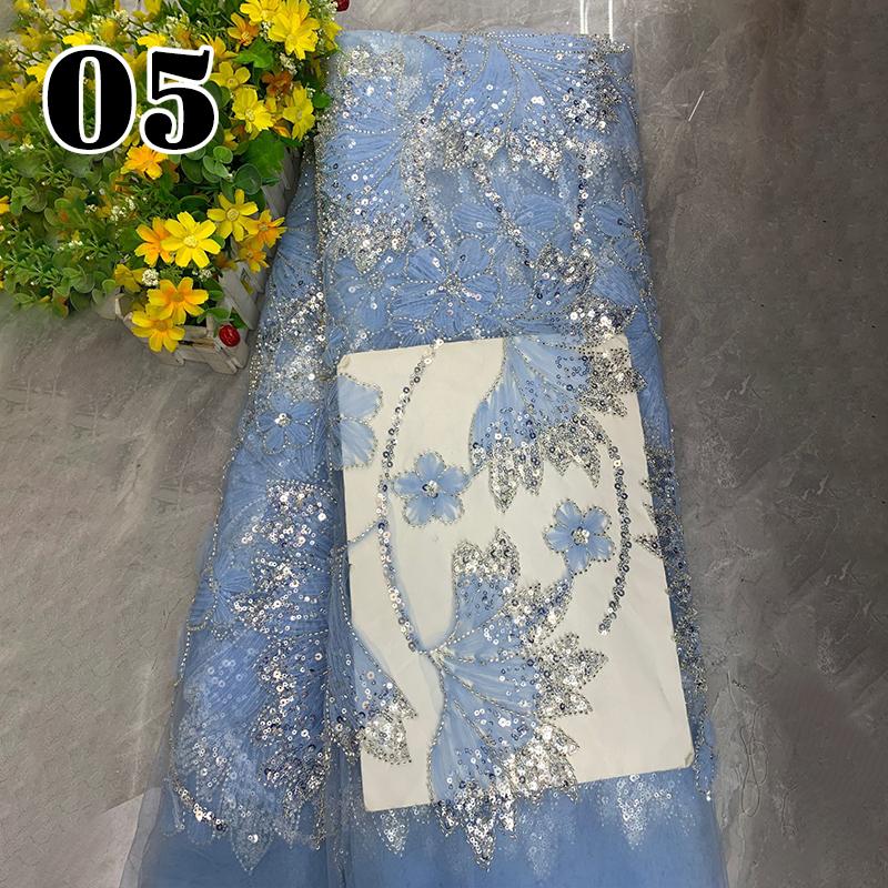 

Luxury Mesh Sequin Embroidery Fabric Lace Gold Thread African Lace Fabric DIY Sewing Bridal Gowns Evening Dress Stage Clothing 1Yard