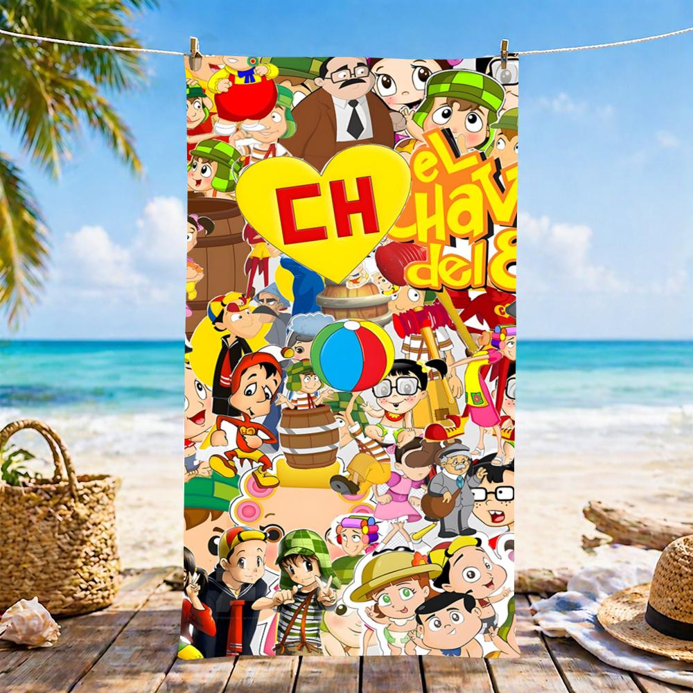 E-El Chavo Del Ocho-S Towel Microfiber Beach Towel, Quick-Dry, Sand-Free, Ultra-Fine Fiber, Super Soft.