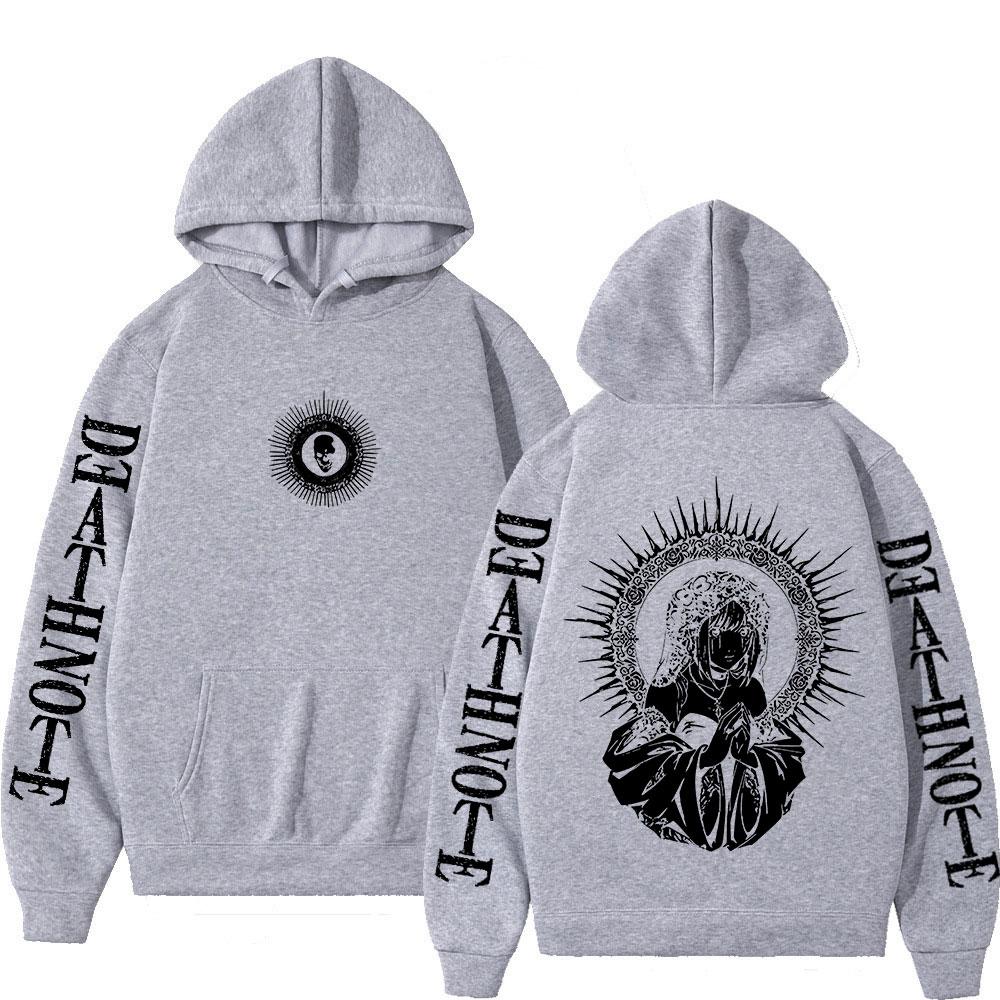 Anime Death Note Hoodies Yagami Light Misa Amane Graphic Sweatshirt Men Women Fashion Fleece Long Sleeve Pullovers Streetwear