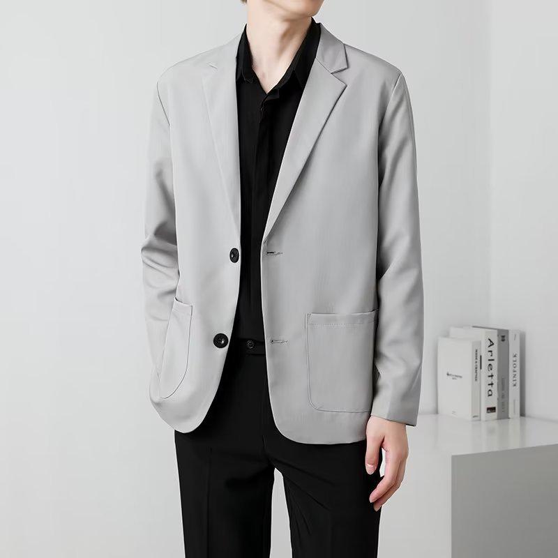 Men's Trendy Korean Style Versatile Suit Jacket for Autumn and Spring