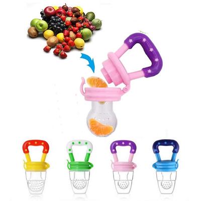 Silicone Baby Food Feeder Nipple Safe Milk Feeder for Baby with Handle Pacifier Bottles Nibbler Fresh Fruit Snack Holder 3 Month