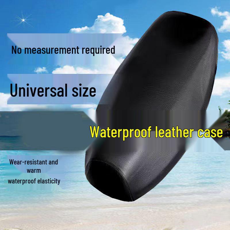 

Universal Electric Vehicle Seat Cushion Cover: Elastic Leather for Motorcycles and Scooters