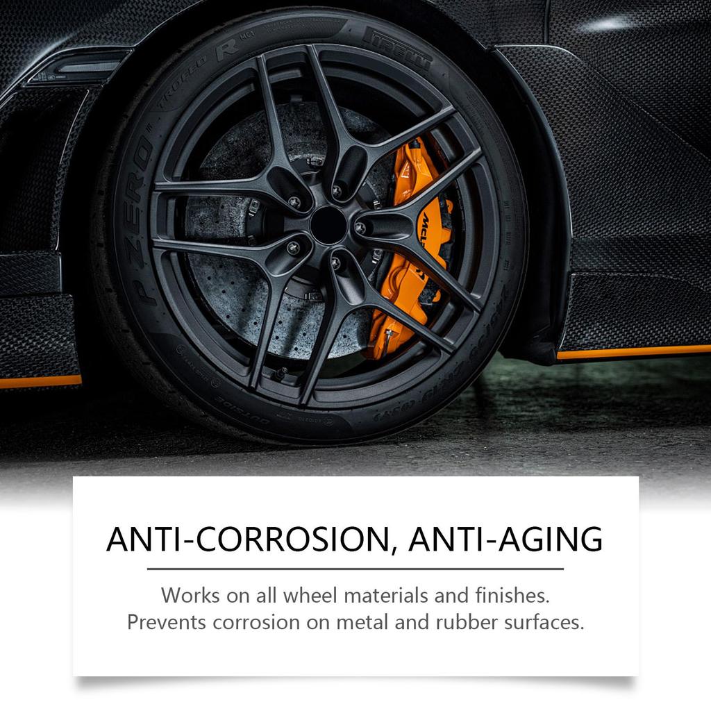 AMZ Car Tire Cleaner 120ml - Cleans, Removes Dirt and Grime from Car Tires, Retreads Tires,  Acts As a Tire Corrosion Protectant.- Men's Gifts