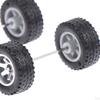 4 Pack 1/64 Scale Wheels with Axles for Diecast Car Models And RC Trucks