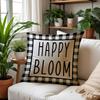 Spring Pillowcase Car Decorative Cushion Letter Printing Sofa Pillow New Linen Cushion