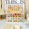 Clear Acrylic Display Case Dustproof Storage Organizer Box for Collectibles Figures Miniatures and Toy with Transparent Showcase
