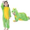 Girls Purple Pink Jumpsuits Unicorn Pajamas Kigurumi Toddler Kids Hooded Flannel Home Wear Children Onesie