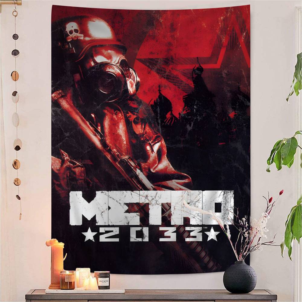 MMetro 2033 Anime Video Game Hanging Bohemian Tapestry Bohemian Wall Tapestries Mandala Kawaii Room Decor