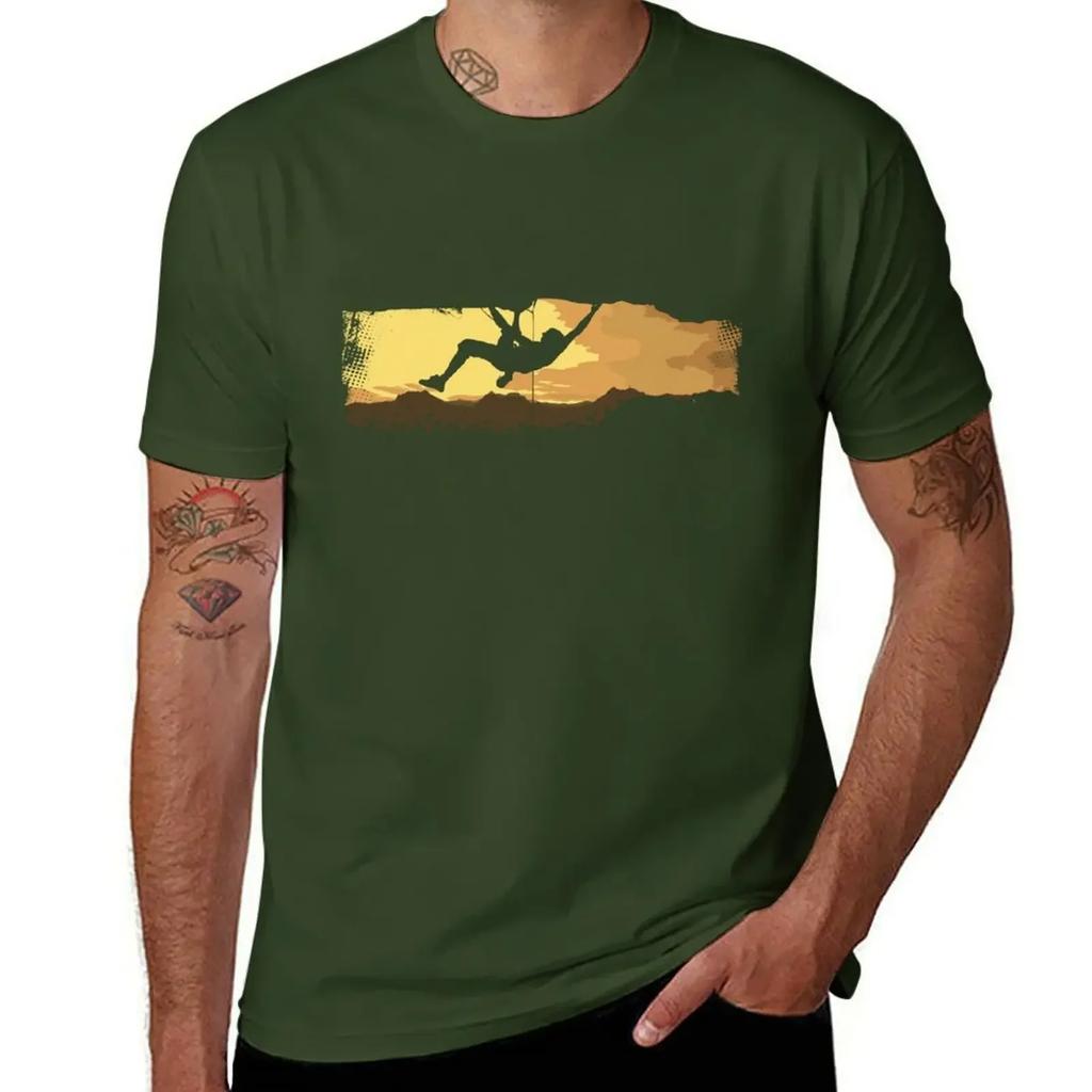 Extreme Climbing TShirt rapper graphic tees vintage graphic tee heavy weight t shirts for men 2025 new model
