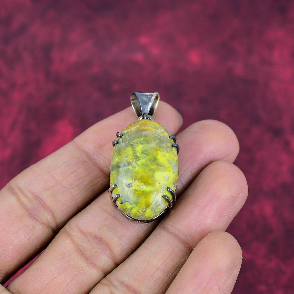 Hummeljaspis Anhänger, 925 massives Sterlingsilber Edelsteinschmuck, Handgefertigter Anhänger, Zum Muttertag