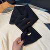 Wool Knitted Winter Scarf For Women Warm Cashmere Scarves Neckchief Solid Lady Shawl Wrap Female Pashmina Bufanda