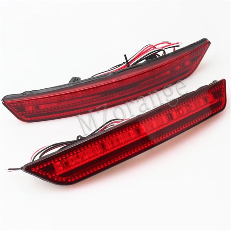1 Pair LED Rear Bumper Lights for Ford Mondeo Sedan 2007-2010 Rear Bumper Reflector Driving Lamp Brake Stop Light Rear Fog Lamp