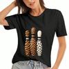 Bowling Pins unisex Katoenen T-shirt, Puur Katoen Hoge Kwaliteit Print, Duurzaam, Casual En Modieus. Drie Gekleurde Bowling Kegels Maken Dit T-shirt