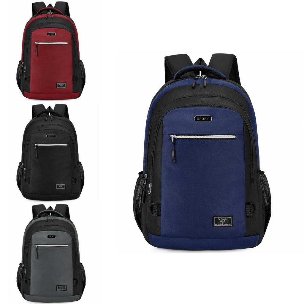 Letter Printed Oxford Fabric Business Laptop Backpack With Lightweight Design For High School Students