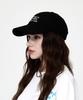 ULUK Slogan Embroidered Cotton Ball Cap_Black