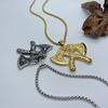 Opk Jewelry Nordic Retro Viking Titanium Steel Tomahawk Pendant Personalized Men'S Hip-Hop Style Necklace