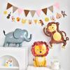 Animal Shape Lion Monkey Elephant Balloon Forest Theme Jungle Animal Balloons  Baby Shower