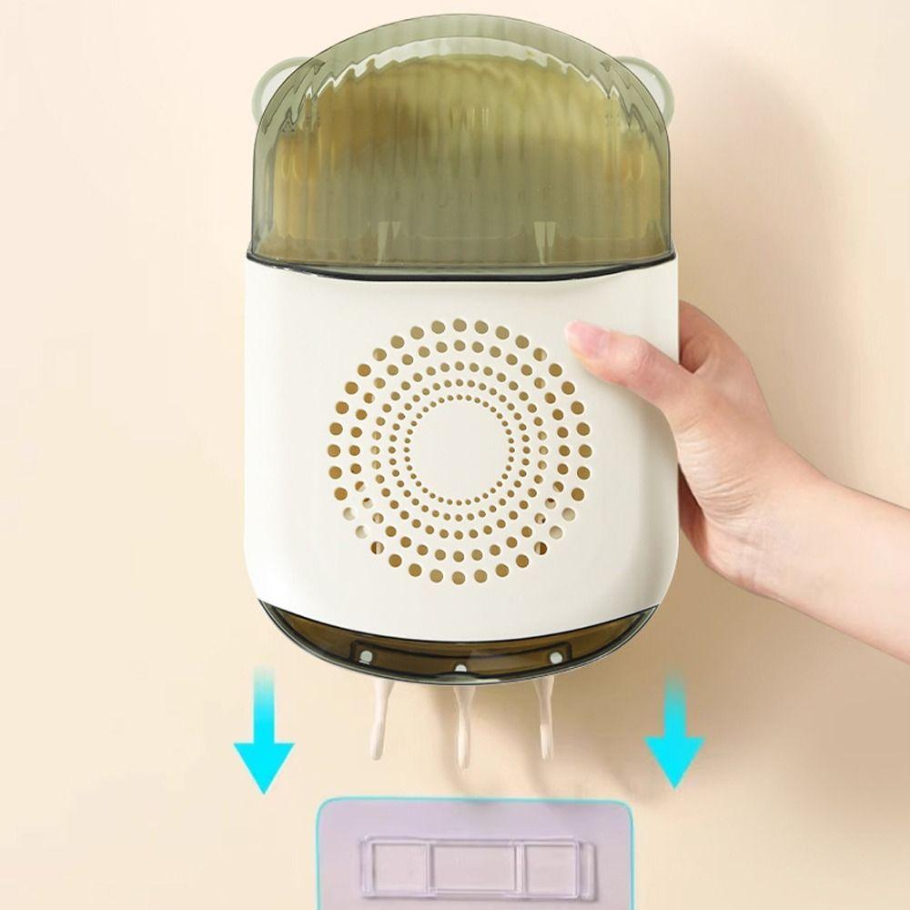 With Lid Wall-Mounted Chopstick Holder Dustproof Kitchen Cutlery Container  For Home Kitchen