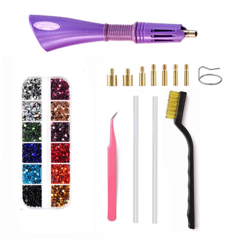 Set Stilou cu Burghiu Fierbinte Șapte-în-Un Dmc Adeziv Fierbinte Topit Instrument Bijuterii DIY