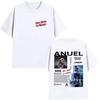 Rap Singer Anuel AA Music Album Hot Selling Tshirt 2026 Summer Unisexs Womens Fashionable Comfortable Casual Pure Cotton Tshirt