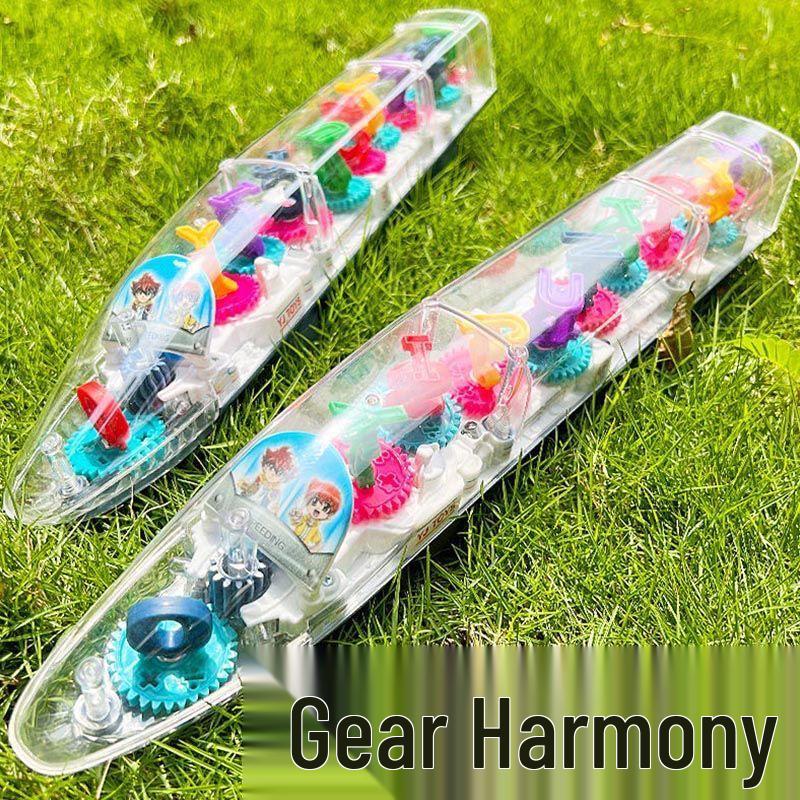 Universal Transparent Electric Toy Set: Racing Car, Train & Helicopter with Lights & Music for Children's Birthday Gift