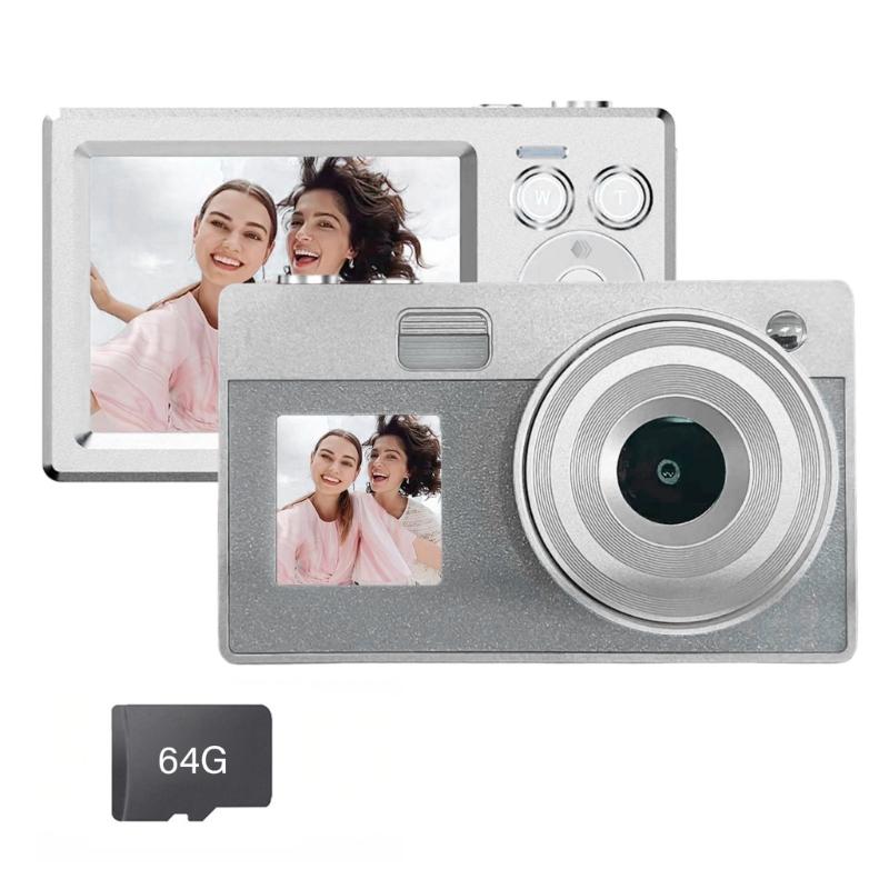 Double Screen Retro Digital Camera 5000W High Pixel 16x Zooming For Students Teens Travel Photography