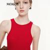 MO&Co. Linen Cotton Knit Racerback Tank Top