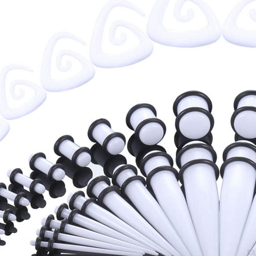 54 Pieces , Kit Stretching Stretchers Expanders Tapers Plugs Ear Body Jewelry