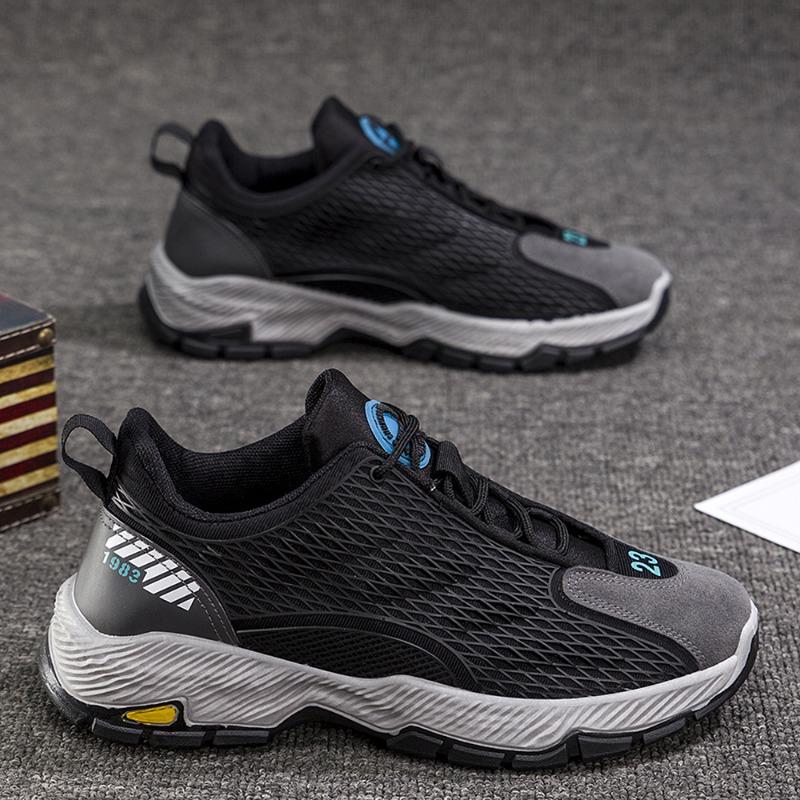 Large size men's sneakers breathable fashion lightweight breathable soft bottom breathable low top running shoes men's shoes