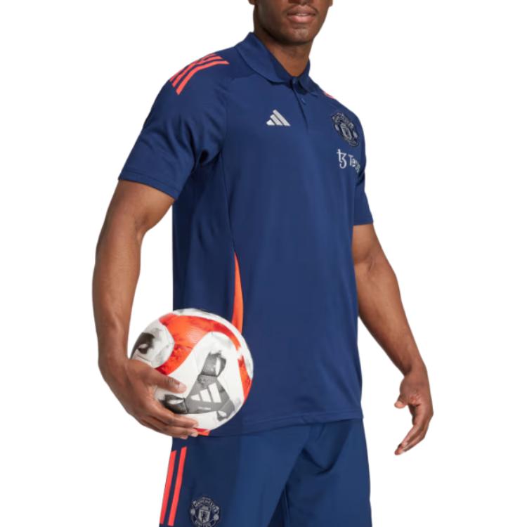 adidas Logó Kültéri Alkalmi Sport Rövid Ujjú Póló Férfi Pólók Sötétkék IT2028
