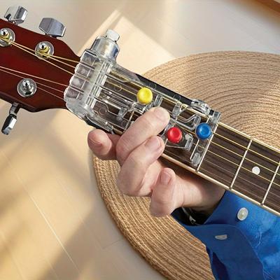 Acrylic Guitar Chord Learning Aid for Beginners,Finger Strength Training Tool, Guitar Practice Aid for Hand Position for Guitar Beginners