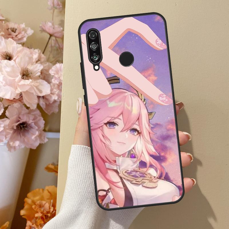 

Genshin Impact Yae Miko For Huawei Nova 11 Pro 9 10 SE Y70 Y60 Y90 Y61 Y91 Y73 Y72 12s 12i 11i 8i P30 P40 Lite Case Huawei Nova 12s