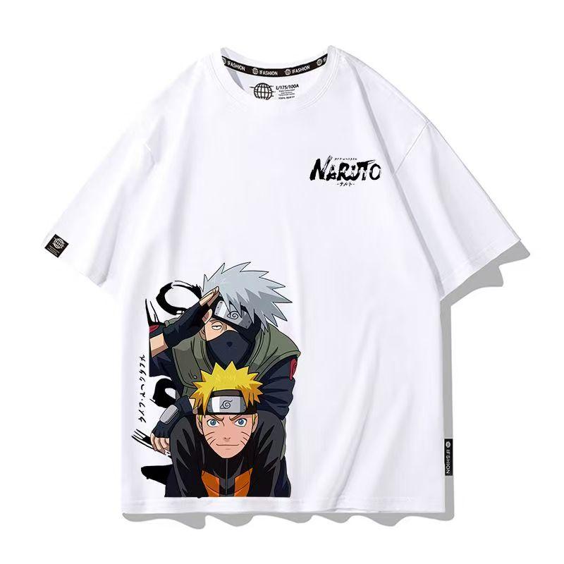 Men's Naruto Anime Graphic T-Shirt, Sasuke Uchiha & Pain Akatsuki Oversized , Summer Loose Fit Casual Streetwear for Boys&Girls