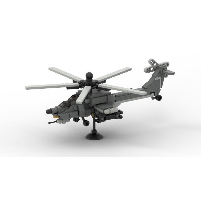 Platinum Brick MOC-120231-1 Mi-28 Attack Helicopter Model | 1:90 Scale