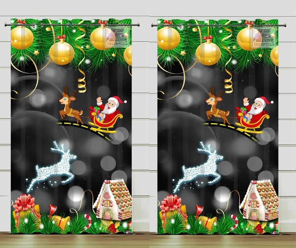 Colored Pencil Cartoon Curtains, Thin Window Curtain for Living Room, Bedroom Decor, Free Shipping, 2 Pieces