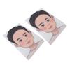 2PCS Face Painting Practice Boards Washable Reusable Colored Makeup Face Paint Exercise Template for Children