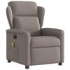 Electric Massage Chair Taupe Fabric