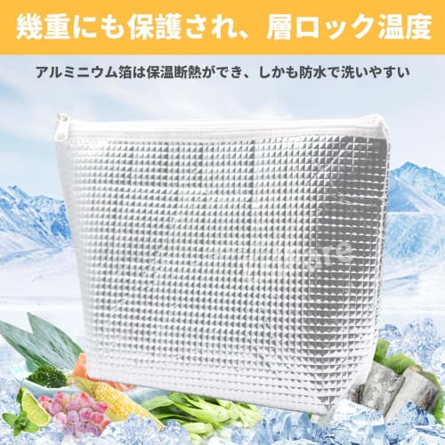 Aluminum Insulated Pouch, Mini, Long-Lasting, Lightweight, Large Capacity, Foldable, Perfect for Lunchboxes, Commuting, School, and Outdoor Activities