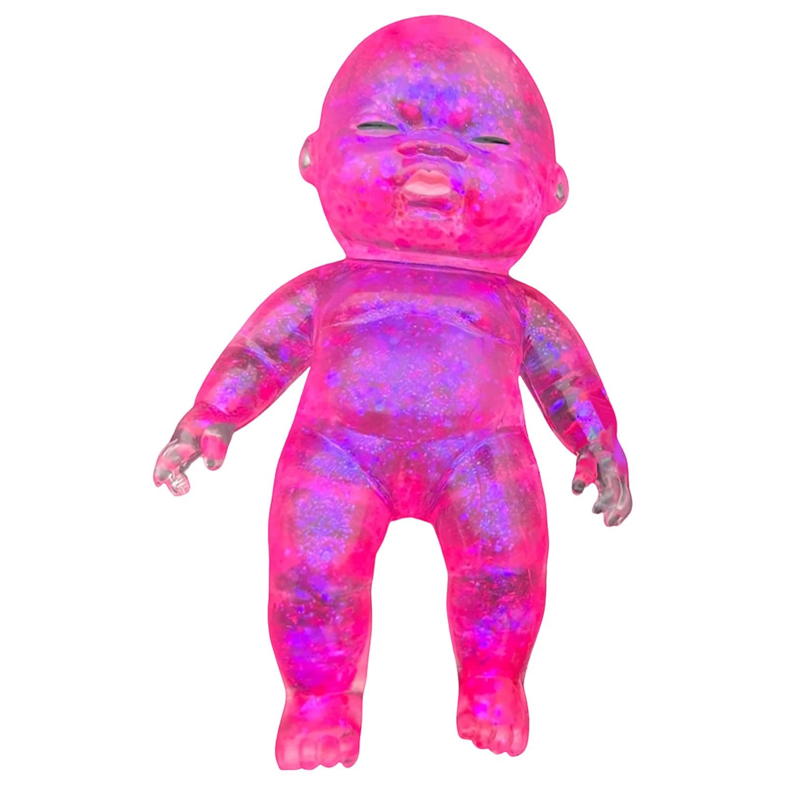 

Squishy Babies Glitter Soft Moldable Cute Squishy Slow Rise Relaxing Sensory Fidget Relief Anxiety Stress Fun Desk Accessory for Adults Blue розовый